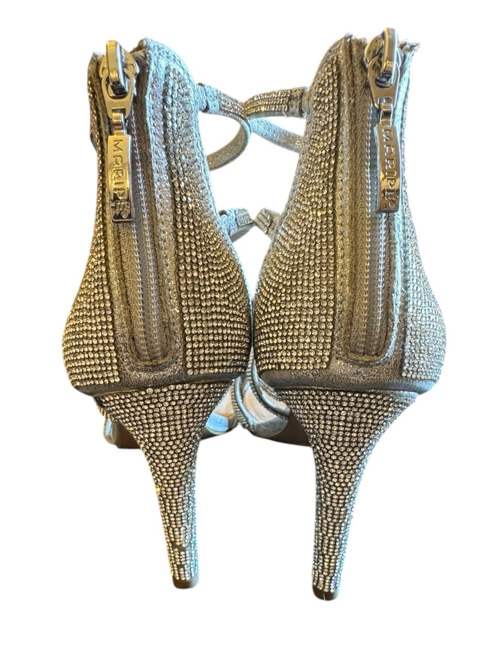 Maripe Sparkly Evening Heels with Rhinestone Detail size 9 - Picture 8 of 13